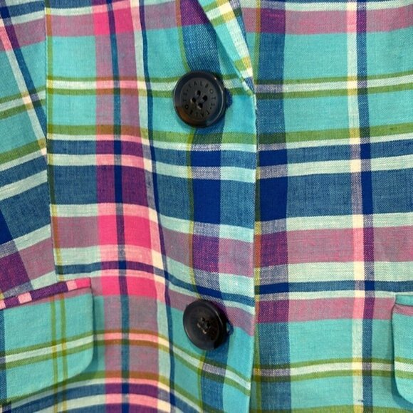 Talbots MADRAS Sunshine Blazer Double-Button Size 6 - Picture 12 of 14